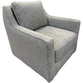 Swivel Glider Accent Chair in Newton Spray Multicolor Fabric